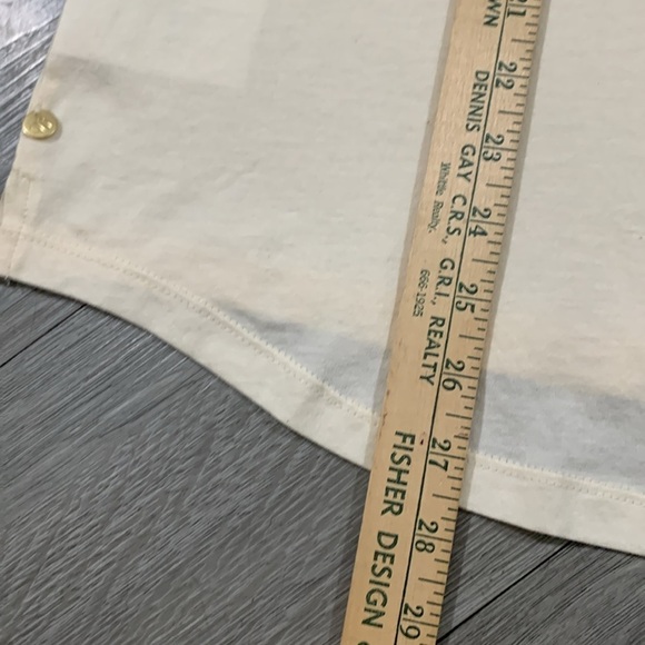 Scotch & Soda Animal Print Trim V-Neck Short Sleeve Tee size XL - Picture 12 of 13